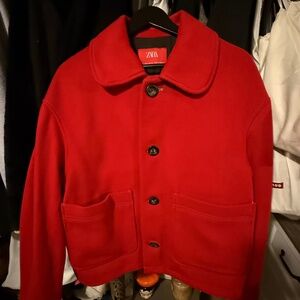 Zara x Harry Lambert Red Jacket